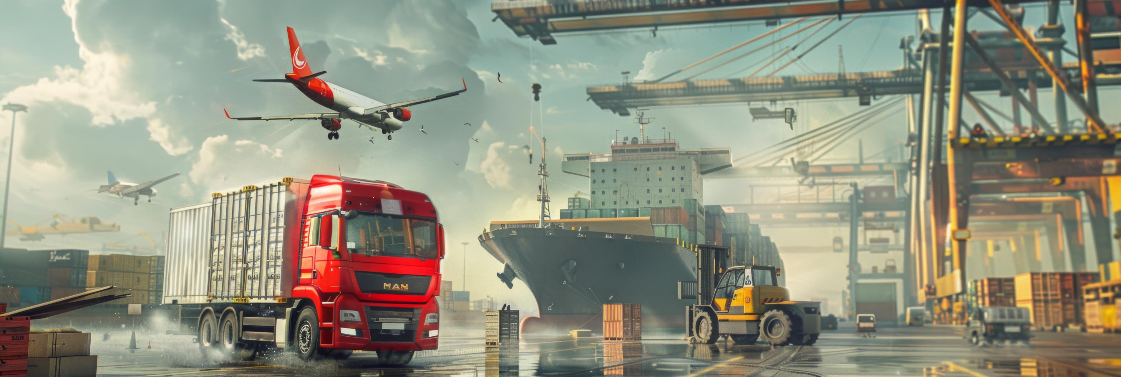 global business container cargo freight trains business logistics concepts cargo planes