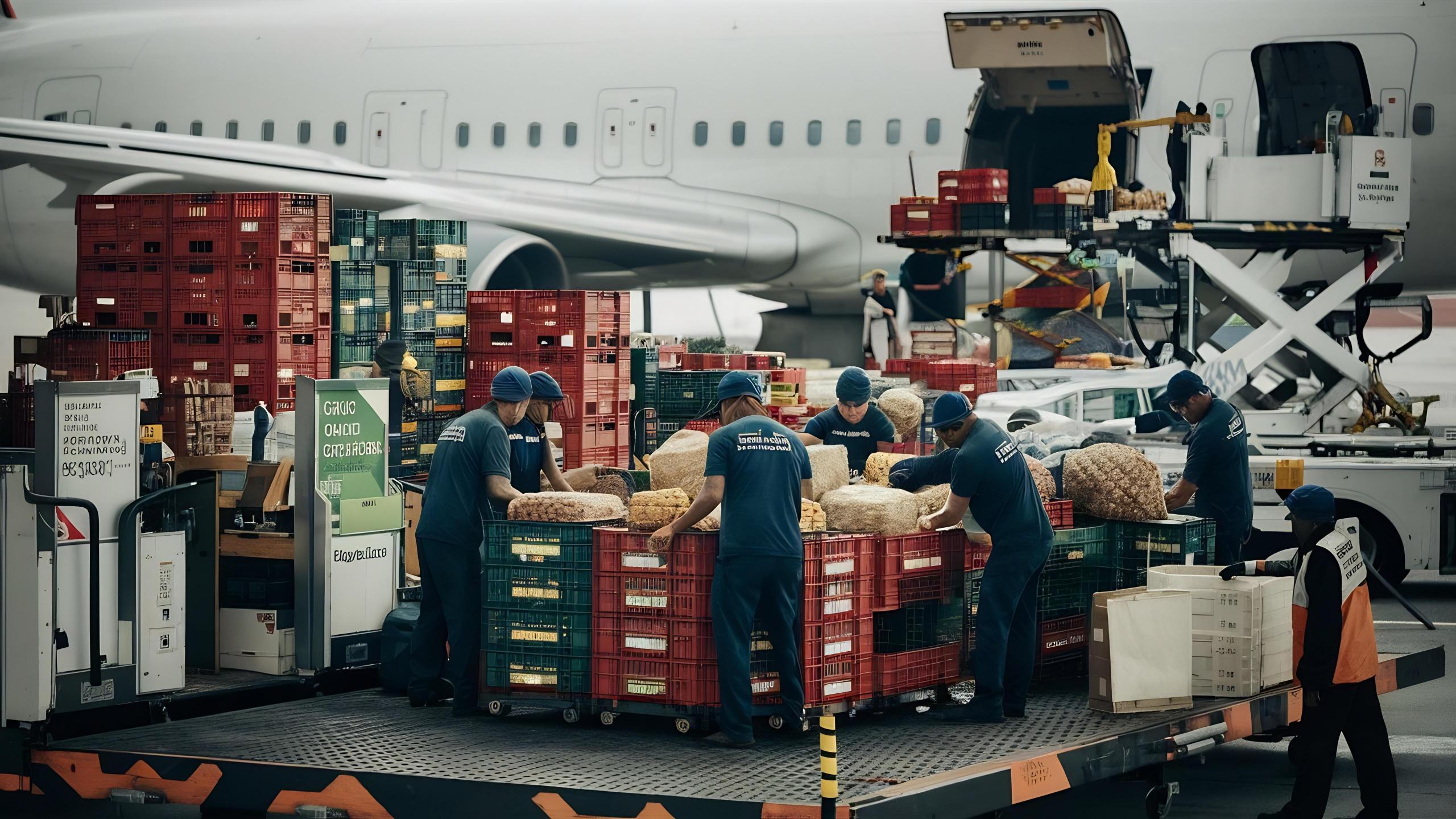 loading platform air freight aircraft