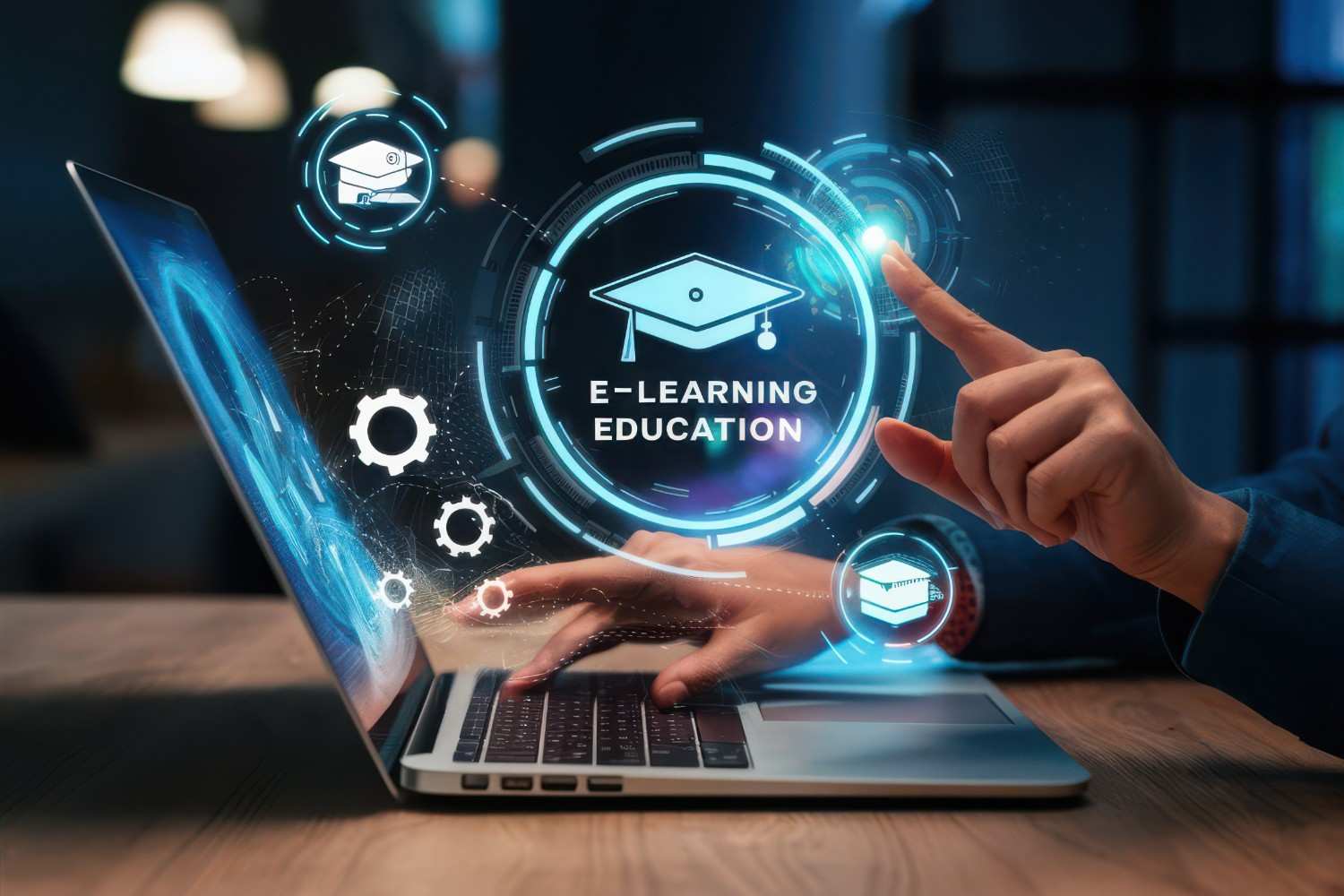 person is using laptop