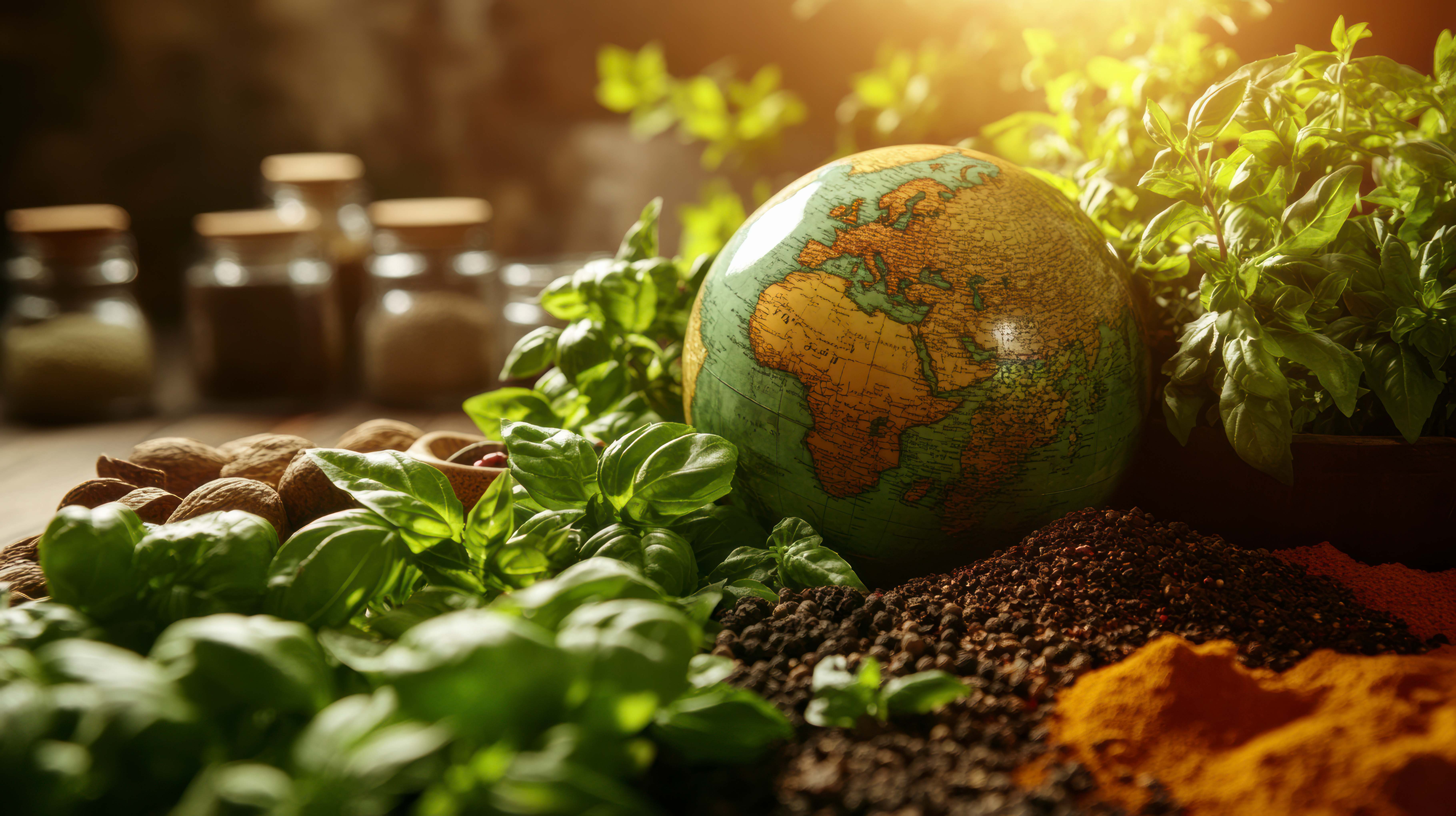 world food day celebration with world ball globe surrounded by food.jpg